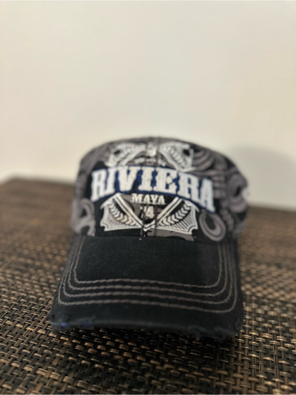Vintage "Riviera Maya" Pier 27 Distressed Baseball Cap / Hat